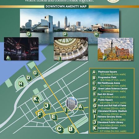 דירות קליבלנד Heart Of Dt - Pool & Steam At Playhouse Square 315 מראה חיצוני תמונה